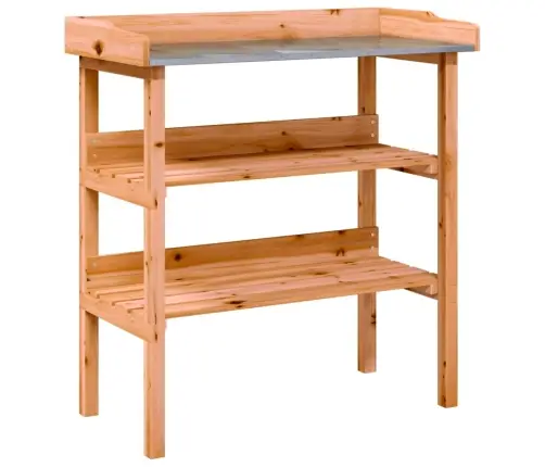 Stādīšanas Galds Ar Plauktiem, Brūna, 78X38X82,5 Cm Vidaxl