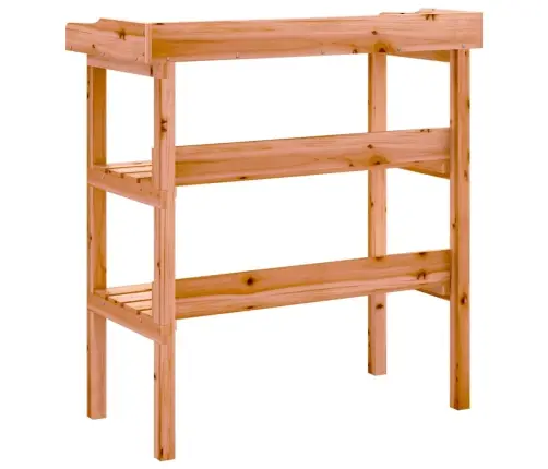 Stādīšanas Galds Ar Plauktiem, Brūna, 78X38X82,5 Cm Vidaxl