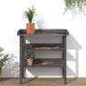 Stādīšanas Galds Ar Plauktiem, 78X38X82,5 Cm, Egles Masīvkoks Vidaxl