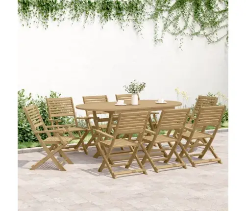 Kokkupandavad Aiatoolid 6 Tk, 54,5X61,5X86,5 cm Akaatsiapuit