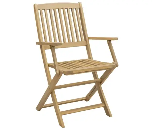 Saliekami Dārza Krēsli, 8 Gab., 54,5X58X90 Cm, Akācija Vidaxl