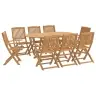 9-Daļīgs Dārza Mēbeļu Komplekts, Akācijas Masīvkoks Vidaxl