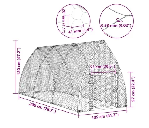 Narvas Viščiukams, Sidabrinis, 300X105X120cm Plienas