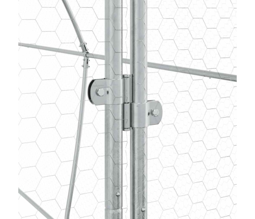 Kanapuur, Hõbedane, 400 X 105 X 182 cm Tsingitud Teras