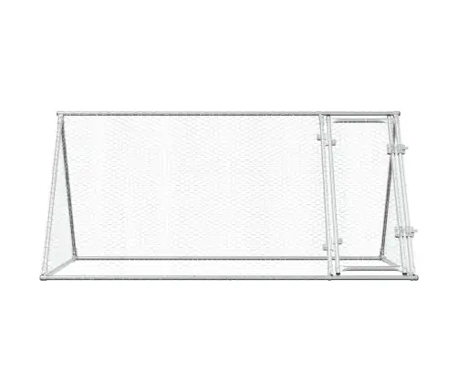 Vistu Būris, Sudrabains, 200X105X91 Cm, Cinkots Tērauds Vidaxl