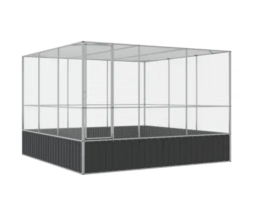 Paukštidė, Sidabrinės Spalvos, 311X307X212cm Plienas