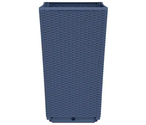 Dārza Puķu Kastes, 2 Gab., Zili Pelēkas, 32,5X32,5X57 Cm, Pp Vidaxl