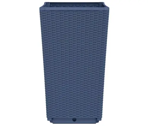 Dārza Puķu Kastes, 4 Gab., Zili Pelēkas, 32,5X32,5X57 Cm, Pp Vidaxl