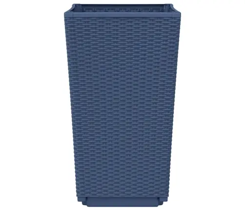 Dārza Puķu Kastes, 4 Gab., Zili Pelēkas, 32,5X32,5X57 Cm, Pp Vidaxl