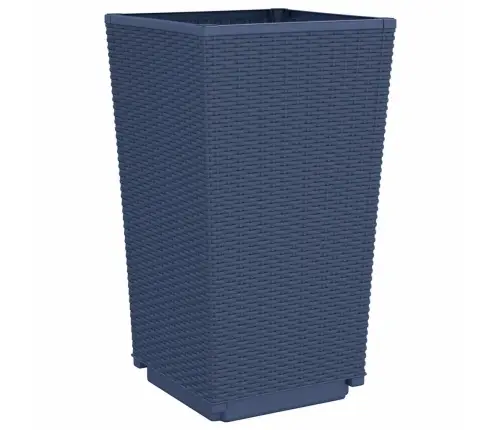 Dārza Puķu Kastes, 4 Gab., Zili Pelēkas, 32,5X32,5X57 Cm, Pp Vidaxl