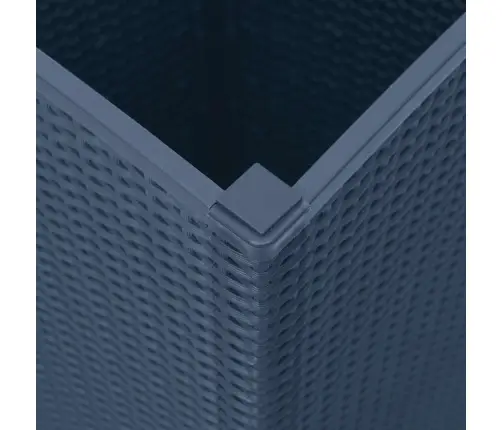 Dārza Puķu Kastes, 4 Gab., Zili Pelēkas, 32,5X32,5X57 Cm, Pp Vidaxl