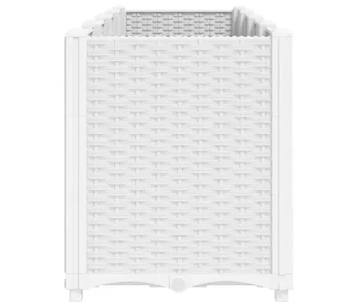 Dārza Puķu Kaste, Balta, 160X40X53 Cm, Pp Vidaxl