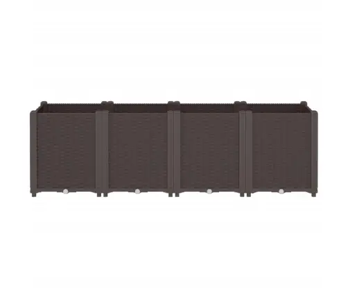 Dārza Puķu Kaste, Brūna, 160X40X53 Cm, Pp Vidaxl