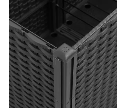 Dārza Puķu Kaste, Melna, 160X120X53 Cm, Pp Vidaxl