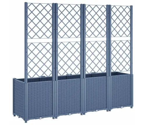 Võrega Taimekast, Sinine Hall, 160X40X140 cm Pp