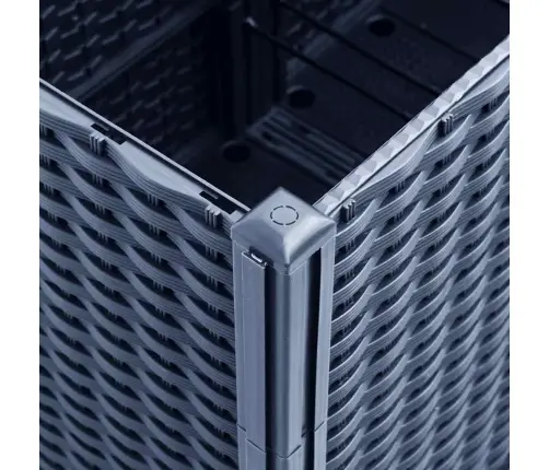 Dārza Puķu Kaste Ar Špaleru, Zili Pelēka, 160X120X140 Cm, Pp Vidaxl