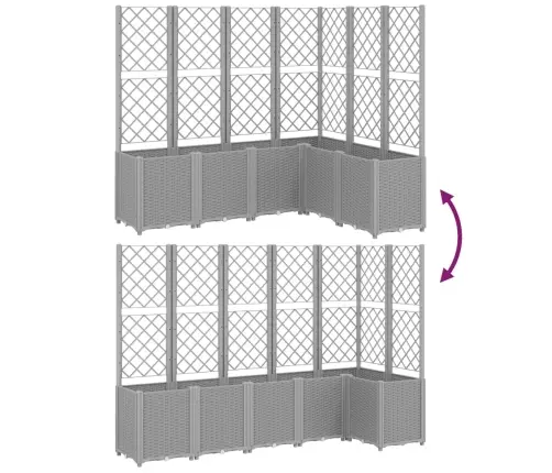 Võrega Taimekast, Helehall, 160X120X140 cm Pp