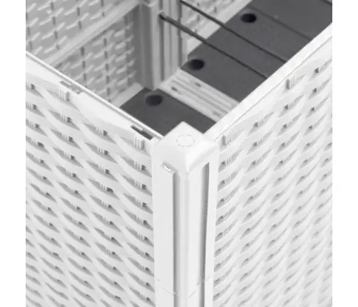 Sodo Lovelis Su Treliažu, Baltos Spalvos, 160X160X140cm Pp