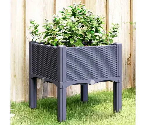 Jalgadega Taimekast, Sinine Hall, 40 X 40 X 42 cm Pp