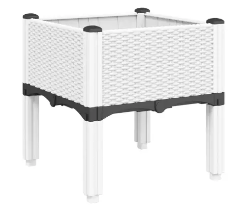 Jalgadega Taimekast, Valge, 40 X 40 X 42 cm Pp