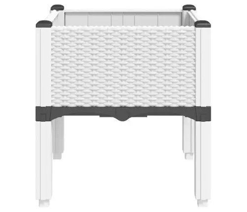 Jalgadega Taimekast, Valge, 40 X 40 X 42 cm Pp