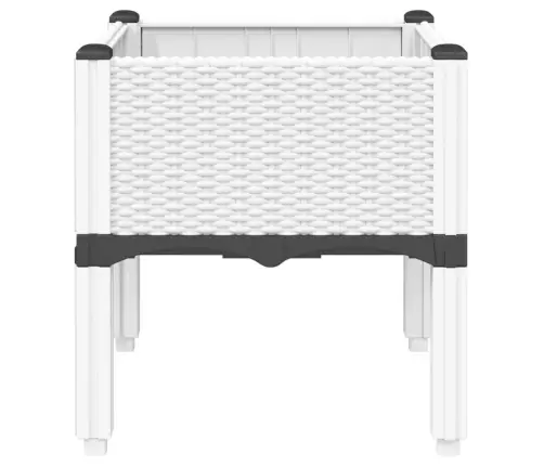 Jalgadega Taimekast, Valge, 40 X 40 X 42 cm Pp