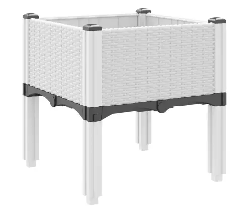 Jalgadega Taimekast, Valge, 40 X 40 X 42 cm Pp