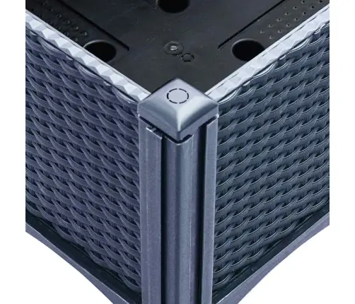 Dārza Puķu Kaste Ar Kājām, Zili Pelēka, 80X40X42 Cm, Pp Vidaxl