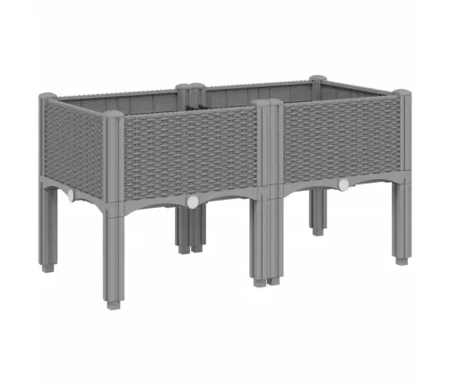 Jalgadega Taimekast, Helehall, 80 X 40 X 42 cm Pp