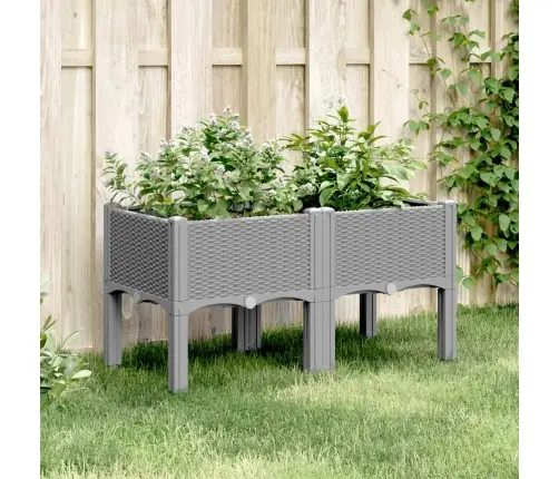 Jalgadega Taimekast, Helehall, 80 X 40 X 42 cm Pp