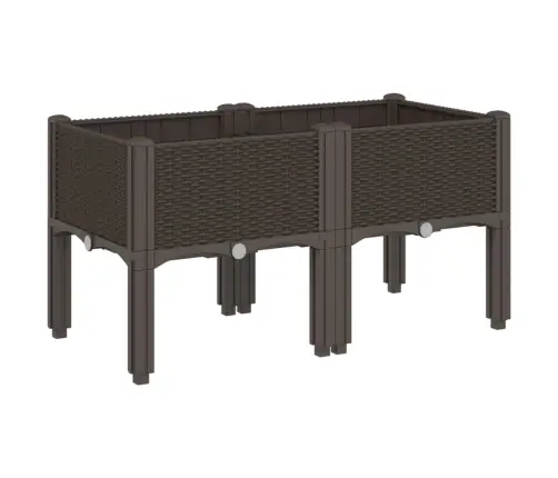 Jalgadega Taimekast, Pruun, 80 X 40 X 42 cm Pp