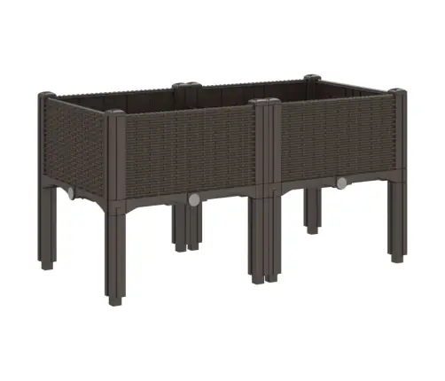Jalgadega Taimekast, Pruun, 80 X 40 X 42 cm Pp