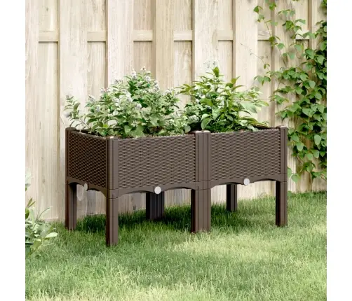 Jalgadega Taimekast, Pruun, 80 X 40 X 42 cm Pp