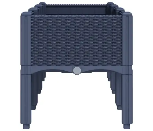 Dārza Puķu Kaste Ar Kājām, Zili Pelēka, 120X40X42 Cm, Pp Vidaxl