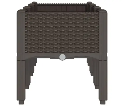 Dārza Puķu Kaste Ar Kājām, Brūna, 120X40X42 Cm, Pp Vidaxl