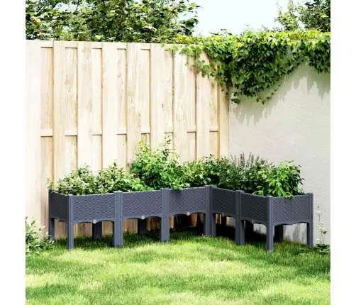 Jalgadega Taimekast, Sinine Hall, 160 X 120 X 42 cm Pp