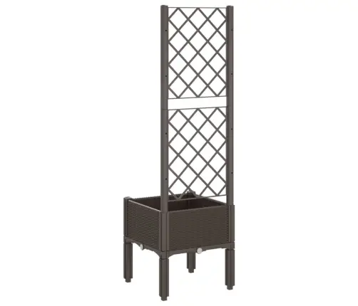 Sodo Lovelis Su Treliažu, Rudos Spalvos, 40X40X142cm Pp