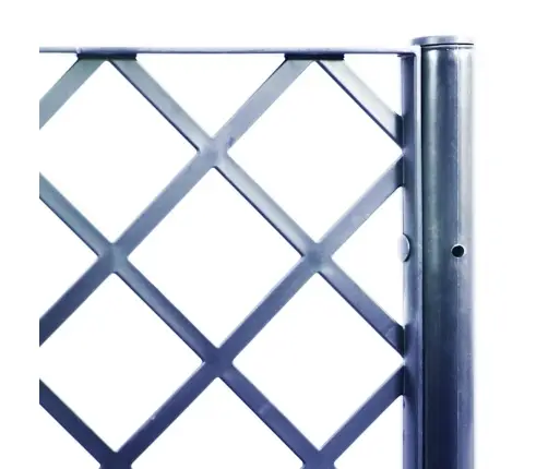 Sodo Lovelis Su Treliažu, Melsvai Pilkos Spalvos, 80X40X142cm Pp