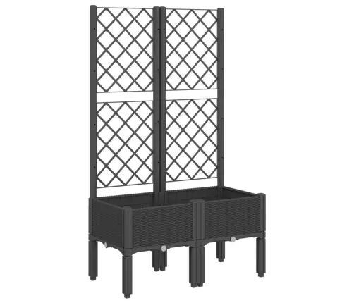 Võrega Taimekast, Must, 80X40X142 cm Pp