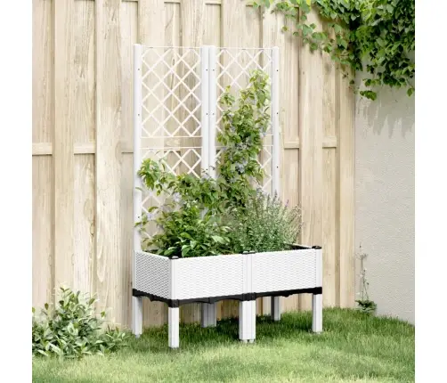 Võrega Taimekast, Valge, 80 X 40 X 142 cm Pp