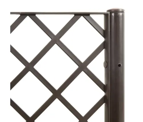 Dārza Puķu Kaste Ar Špaleru, Brūna, 80X40X142 Cm, Pp Vidaxl