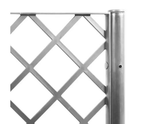 Dārza Puķu Kaste Ar Špaleru, Gaiši Pelēka, 120X40X142 Cm, Pp Vidaxl