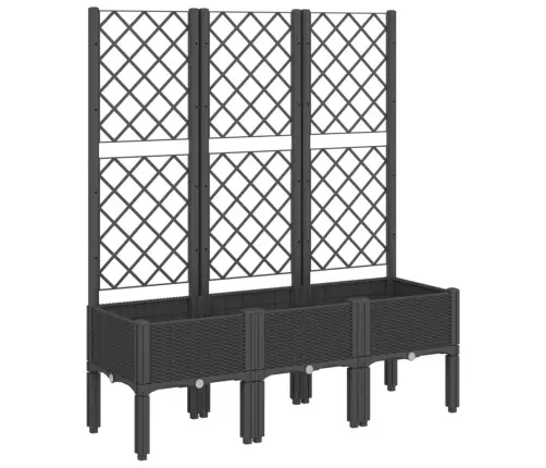 Võrega Taimekast, Must, 120X40X142 cm Pp