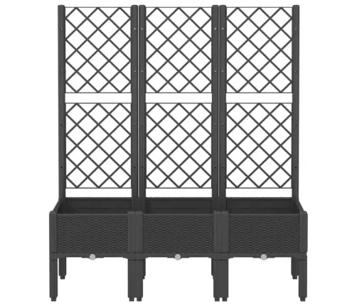 Võrega Taimekast, Must, 120X40X142 cm Pp