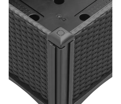 Võrega Taimekast, Must, 120X40X142 cm Pp