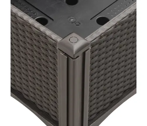 Sodo Lovelis Su Treliažu, Rudos Spalvos, 120X40X142cm Pp