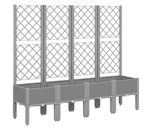 Võrega Taimekast, Helehall, 160X40X142 cm Pp