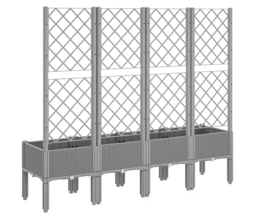 Võrega Taimekast, Helehall, 160X40X142 cm Pp