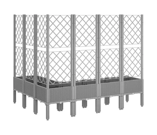 Võrega Taimekast, Helehall, 160 X 120 X 142 cm Pp