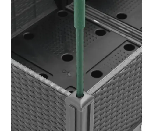 Sodo Lovelis Su Treliažu, Šviesiai Pilkas, 40X40X142,5cm Pp